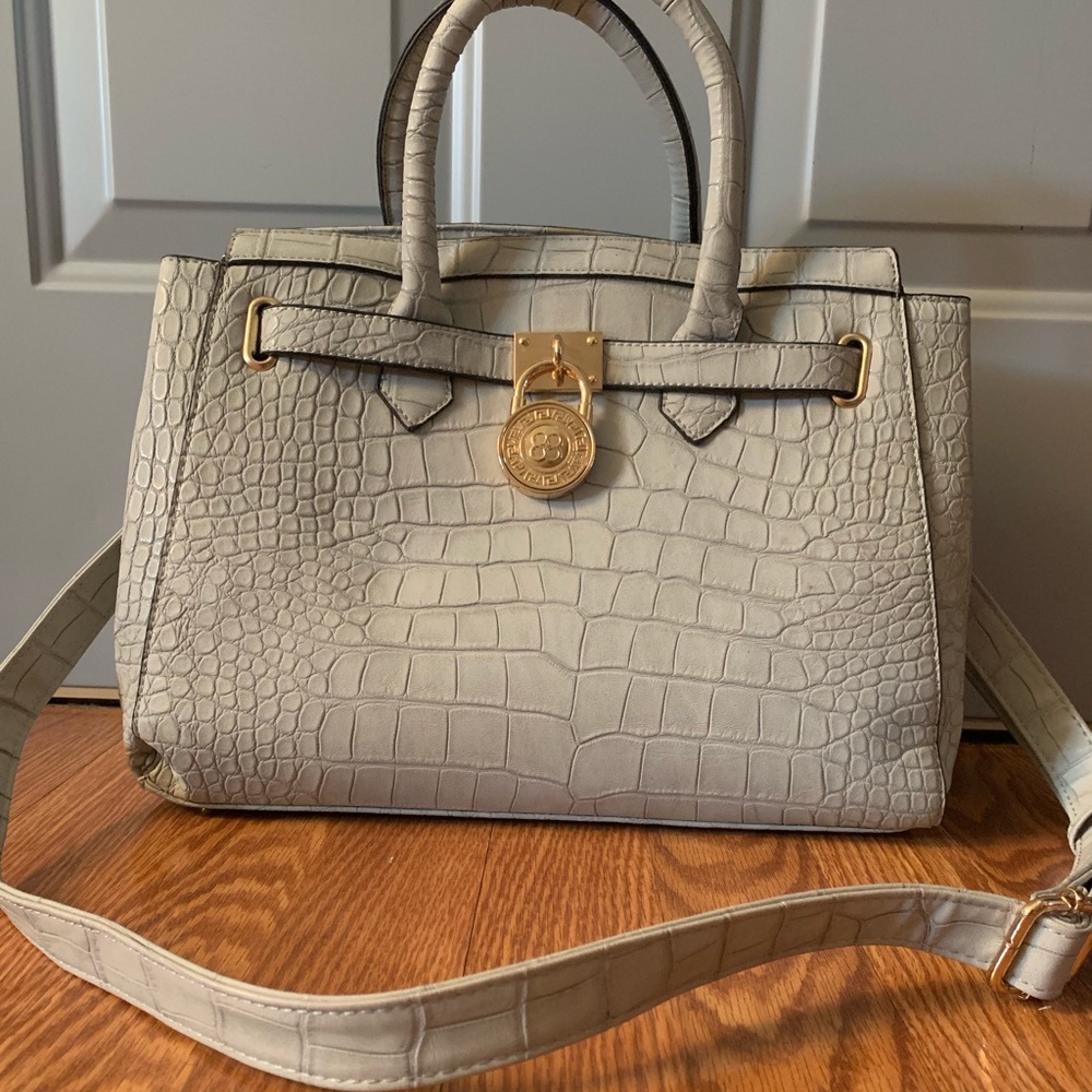 Gray Tote Purse
